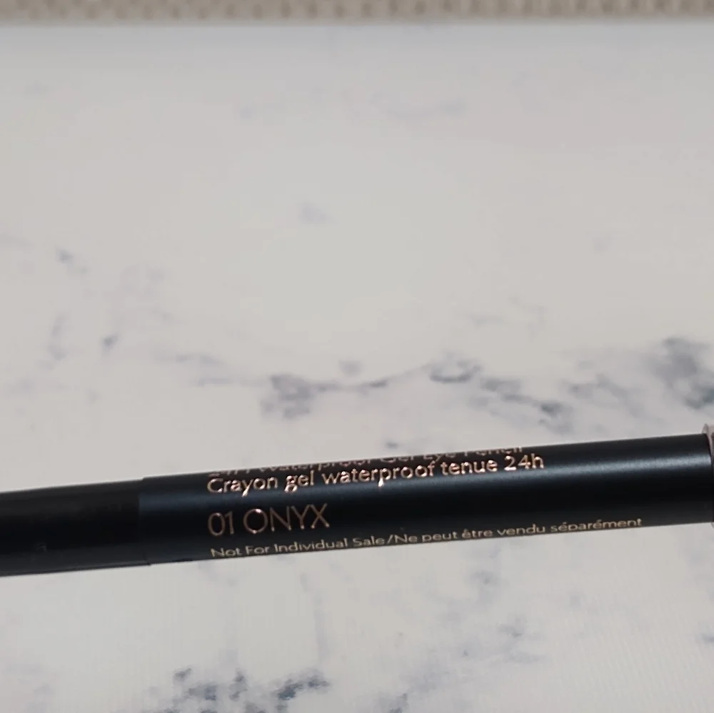 New Estee Lauder Double Wear 24H Waterproof Gel Eye Pencil 01 Onyx Travel Size